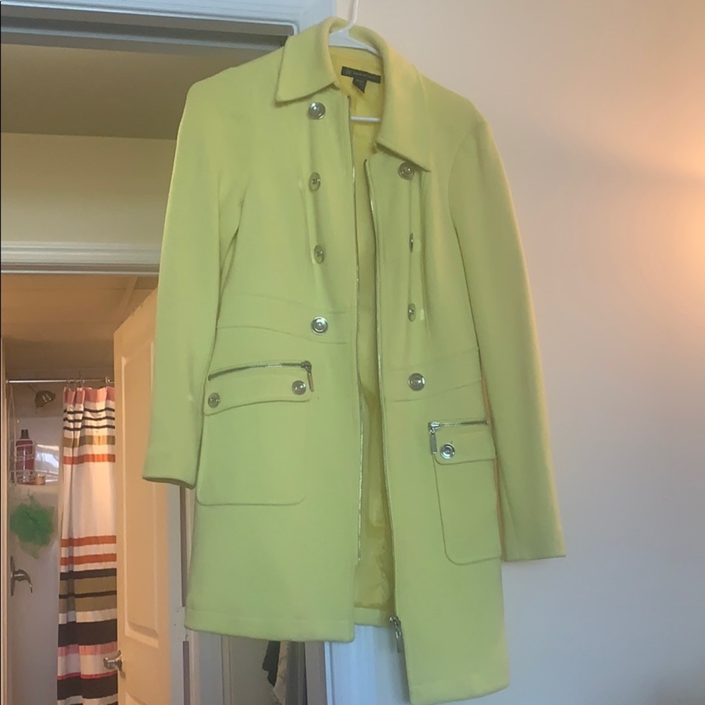 Yellow double breasted jacket